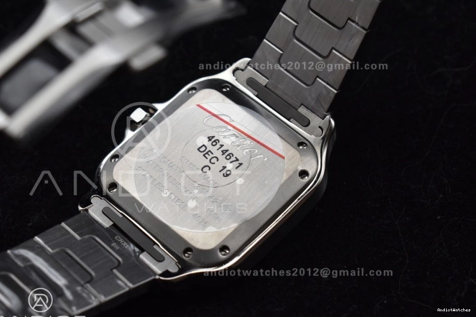 SS 1:1 1045 TopPick SS de 9015 Best Dial White Cartier on Edition Bracelet SmartLinks BVF Santos MIYOTA 35mm V 0926